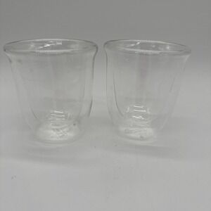 DELONGHI Latte Macchiato Glasses Double Walled Expresso Glasses 2